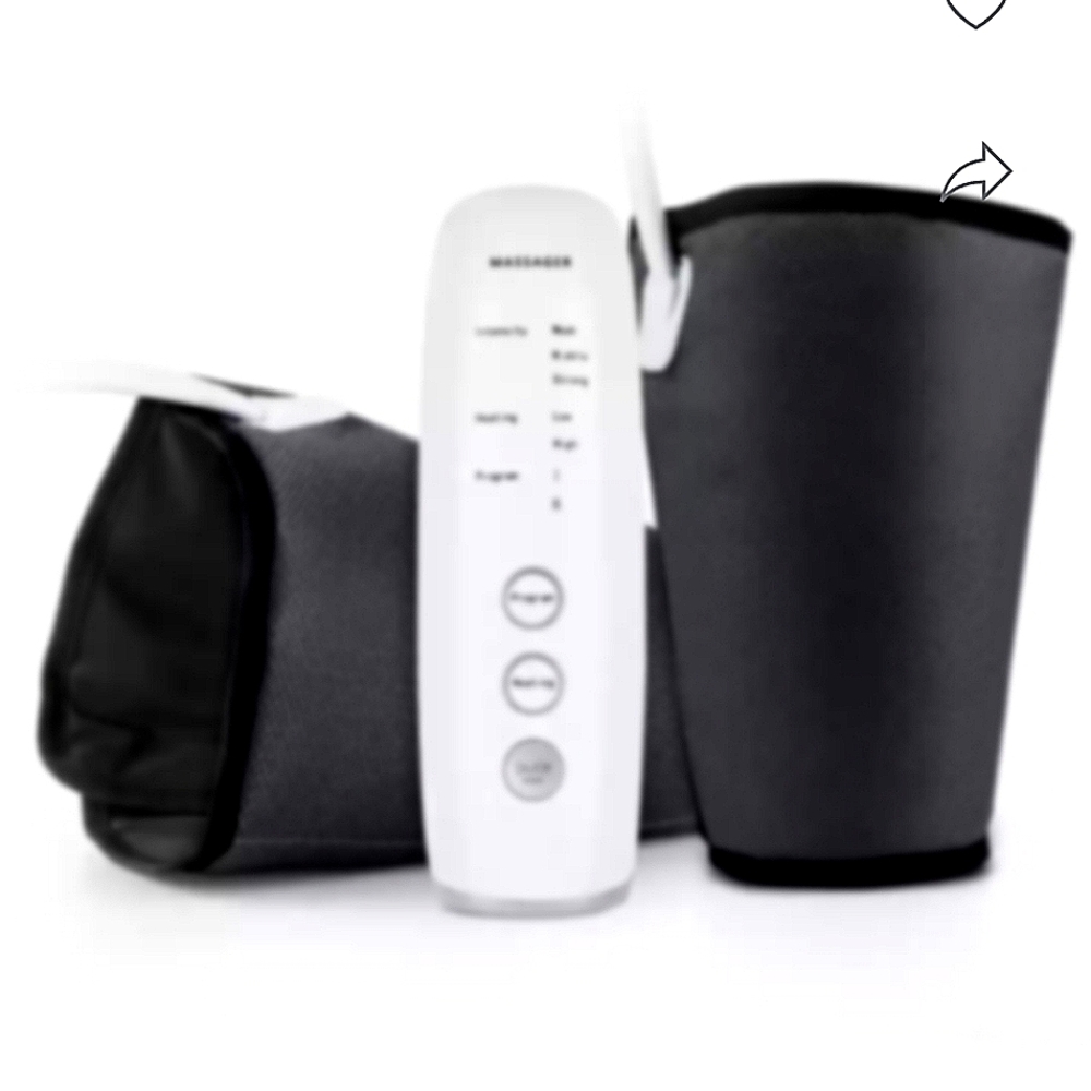 Rechargeable Massager Circulation Air Compression Calf Knee Arm Body Wraps Pair